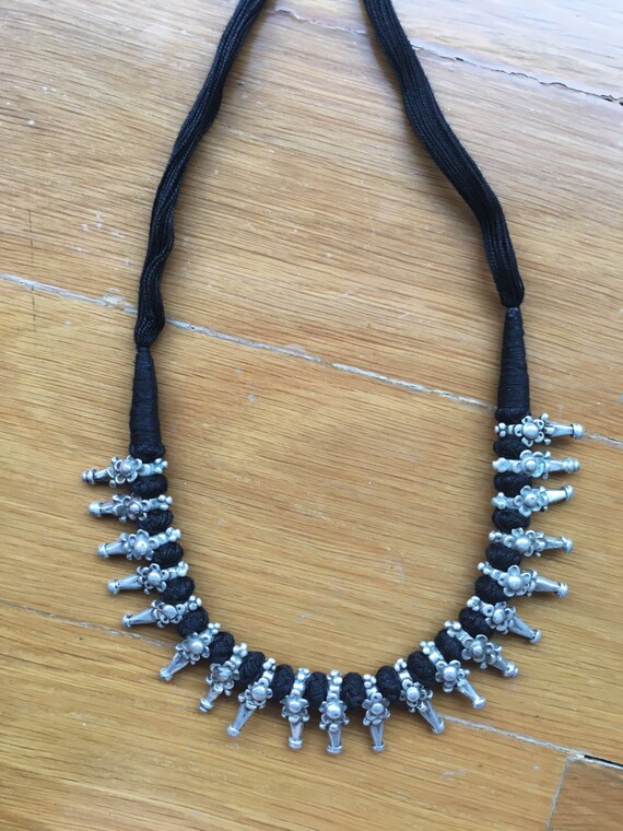 Tribal silver Necklace Vintage OOAK necklace