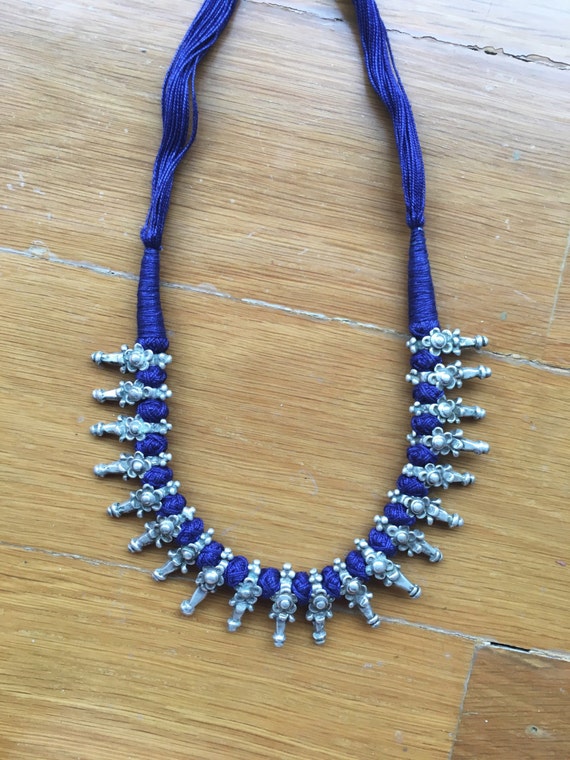 Tribal silver Necklace Vintage OOAK necklace
