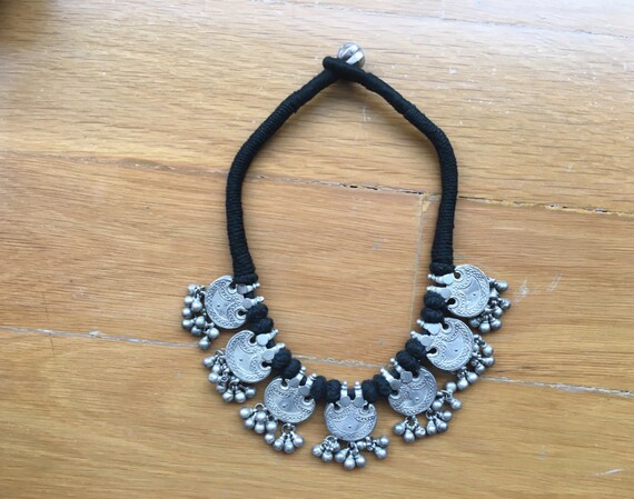 Tribal silver Necklace Vintage OOAK necklace