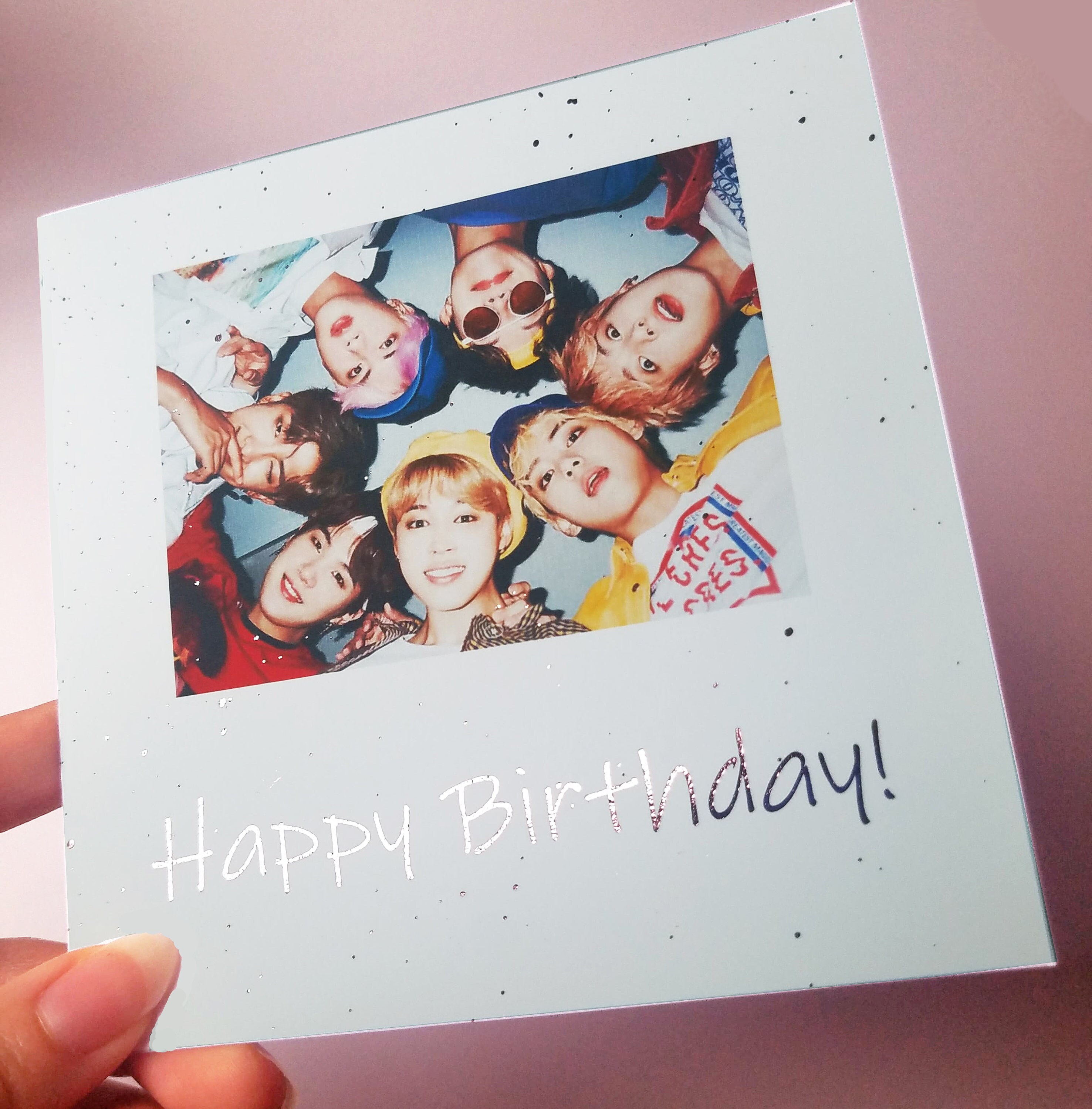 Bts happy birthday card