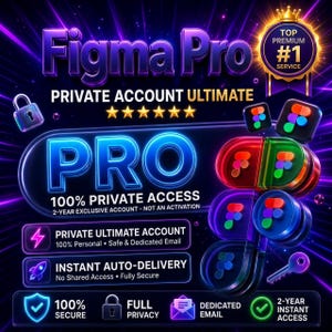 Acceso directo a Figma Pro: diseño de interfaz de usuario/experiencia de usuario y creación de prototipos durante 24 meses.