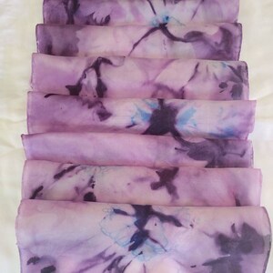 Hand Painted Abstract Flower Silk Scarf