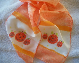 Pumpkin Silk Scarf