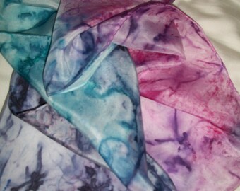 Ice Dyed Silk Scarf