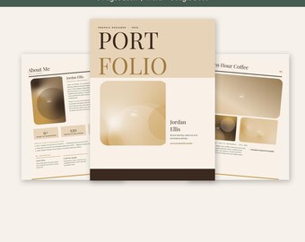 20 Portfolio Templates Mega Bundle, 8 Page Creative Portfolio, Word and Google Docs, Designer Artist Model Portfolio PDF