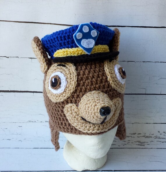 Crochet Police Dog Hat. Chase Crochet 