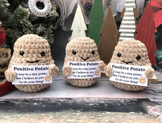 LEVABE Crochet de Pomme de Terre Positif, Animaux en Peluche au Cro