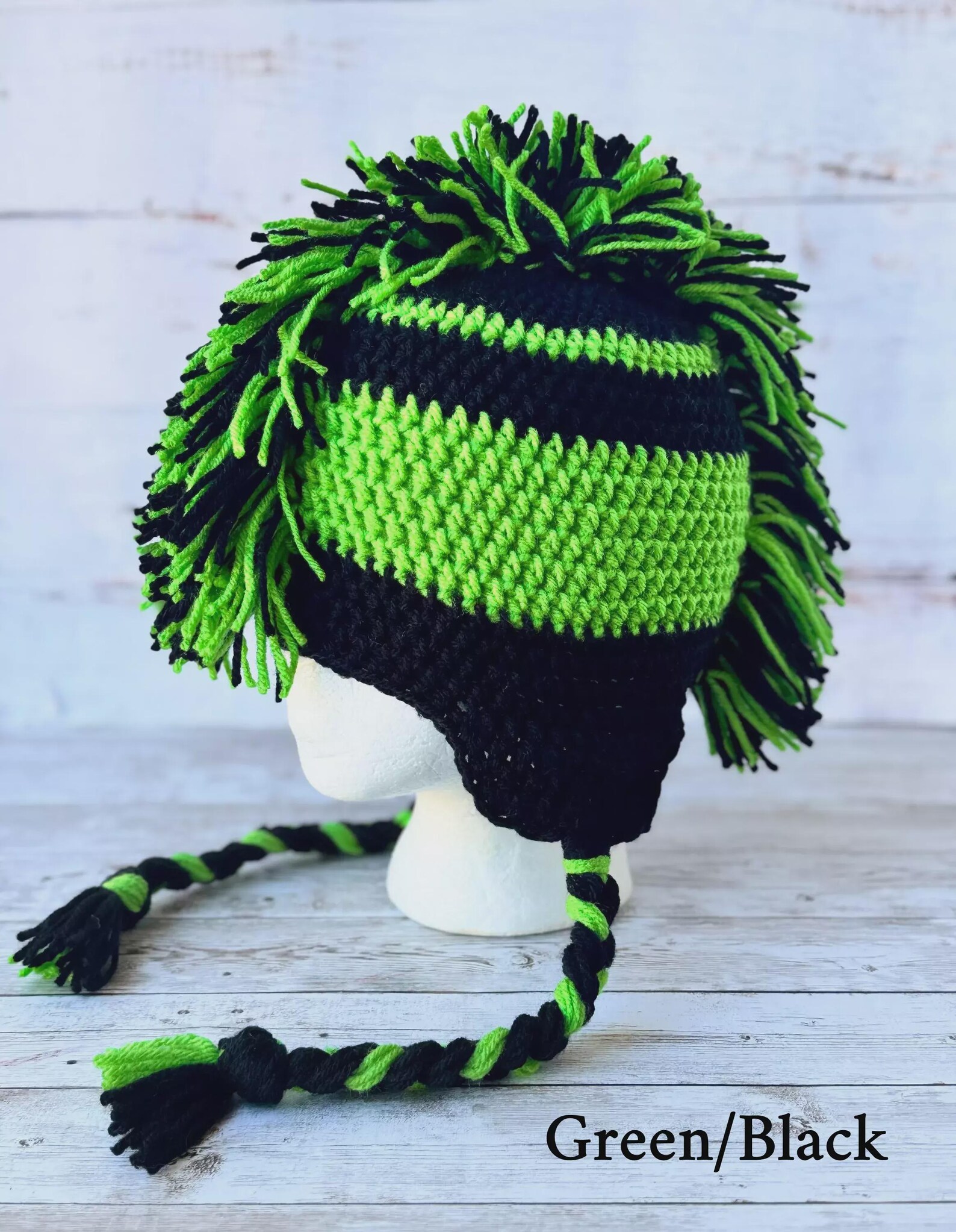 Crochet Mohawk Hat | Handmade Beanie | Made to Order - Etsy