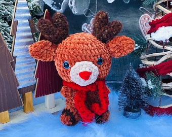 Reindeer Crochet Toy, Christams Present, Reindeer  Plushies, Stuffed toys