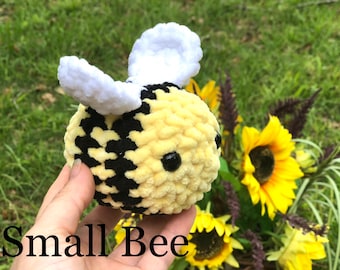 Bee plushes, Crochet bee toy, Crocheted bee, Handmade bee, Home decoration