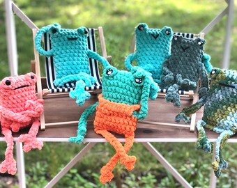 Crochet Leggy Frog, Frog toys, Christmas gift, Leggy Frog, Crochet Frog, PlushGift for Kids, Frog Birthday gift, Kawaii Plush