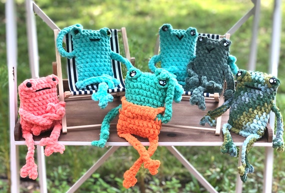 Leggy Frog Plushies, Leggy Frog Plush, Amigurumi Frog For Sale