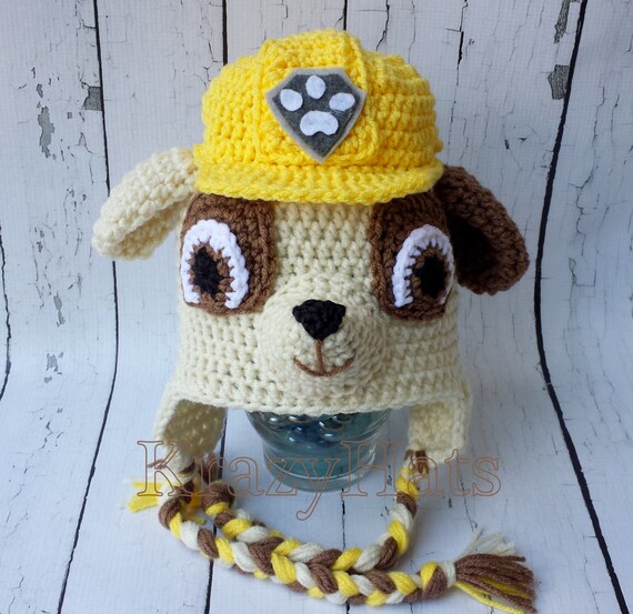 Crochet Dog Hat. Paw Patrol Hat.crochet 