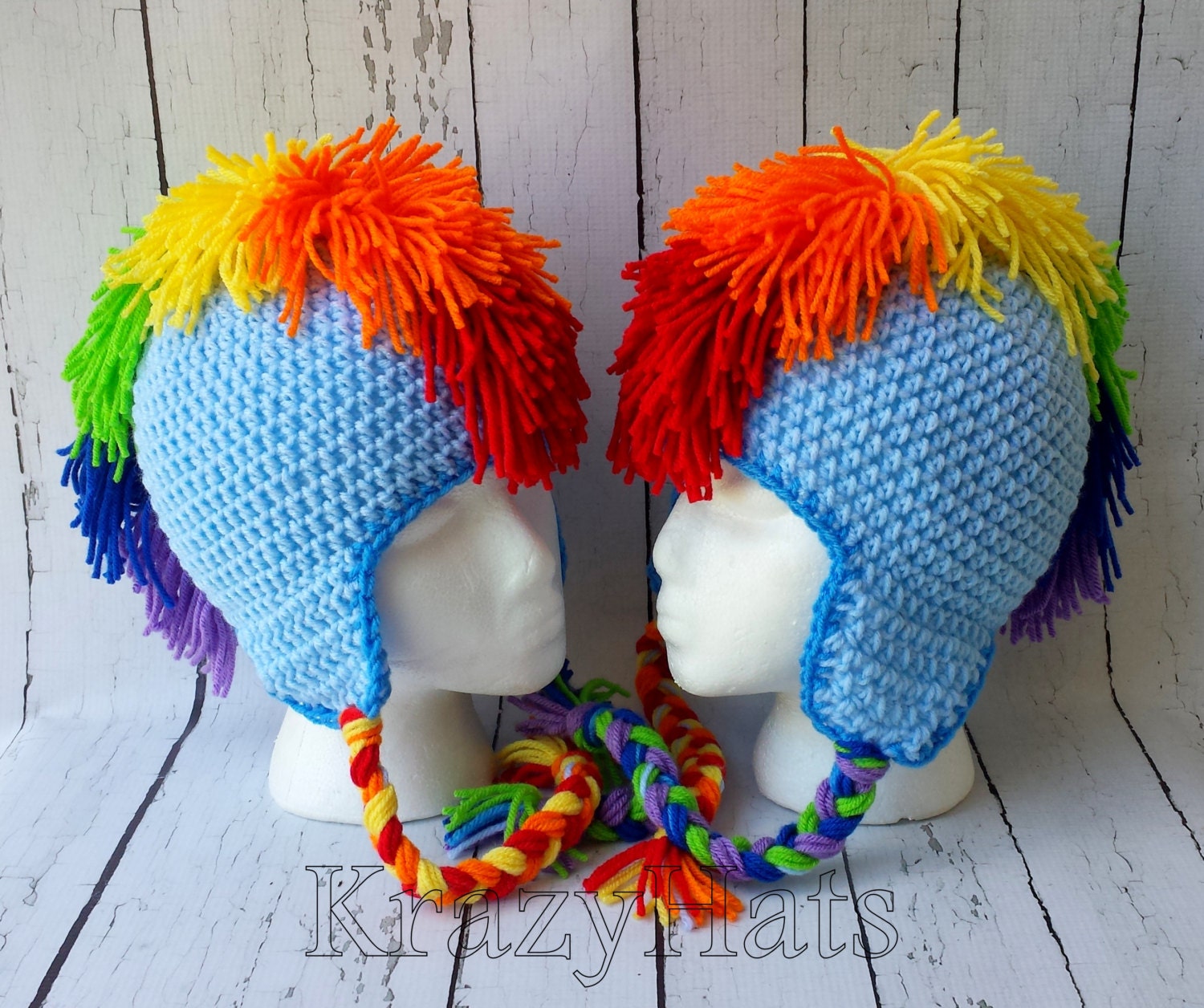 crochet mohawk beanie