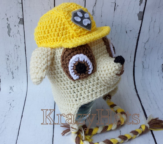 Crochet Dog Hat. Paw Patrol Hat.crochet 