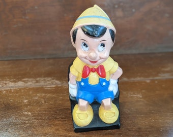 Fabulous Vintage Plastic Disney Pinocchio bank