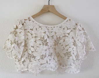 Vintage 1950s beaded crop top