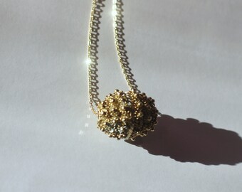 1970s gold plated Italian Bead