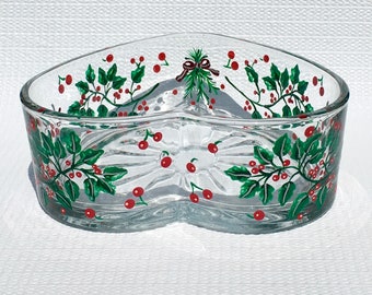 christmas candy dish with hand painted holly and red berries christmas decor holiday decor christmas candy dish holiday candy dish - Christmas Candy Dish christmas candy dish with hand painted holly and red berries christmas decor holiday decor christmas candy dish holiday candy dish - Christmas Candy Dish