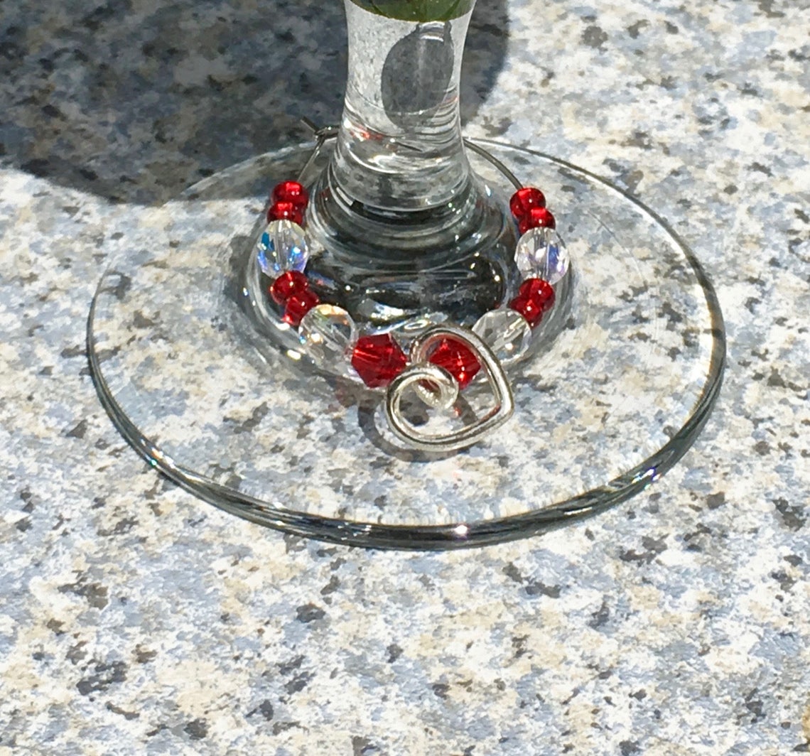 Daiquiri Glasses Red and White Roses Hand Painted Set of 2 Etsy