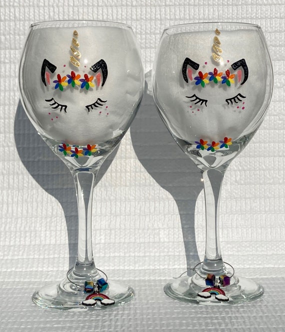 Rainbow Wine Glass - Set of 2