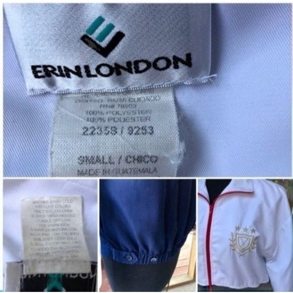 Erin London Small Jacket Vintage Zip Front Windbr… - image 7