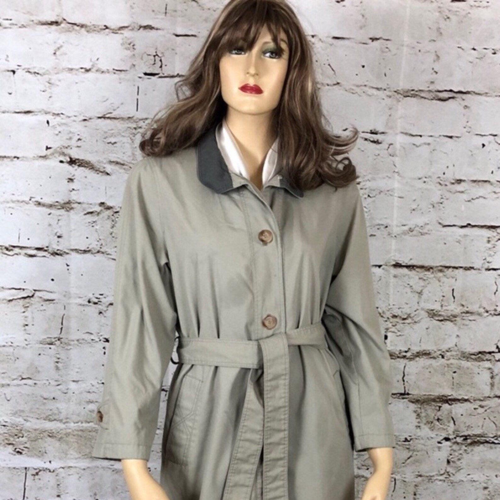 Fleet Street Vintage Raincoat/Trench Coat Size 6P Etsy