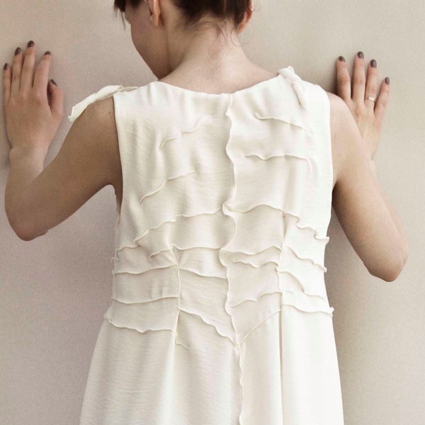 Bridesmaids dress - Bohemian style dresses - Ivory white light beige
