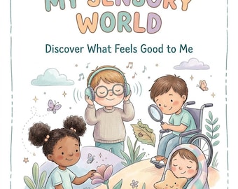 Mijn Zintuiglijke Wereld | Werkboek Sensorische Verwerking voor Kinderen | Printbare Activiteiten voor Autisme en ADHD | Leeftijd 4-8