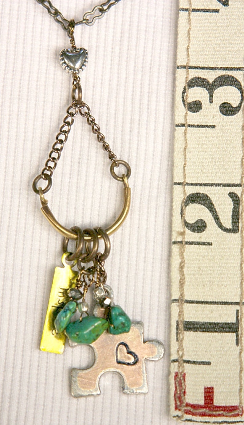 Autism Inspire Necklace Etsy