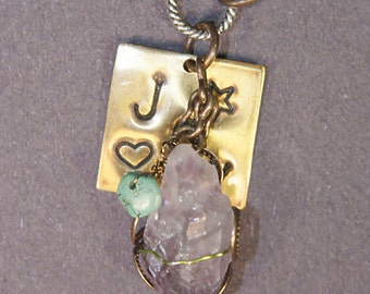 Amethyst, Turquoise, Joy Necklace