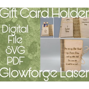Gift Card Holder/Book/Card DIGITAL SVG FILE