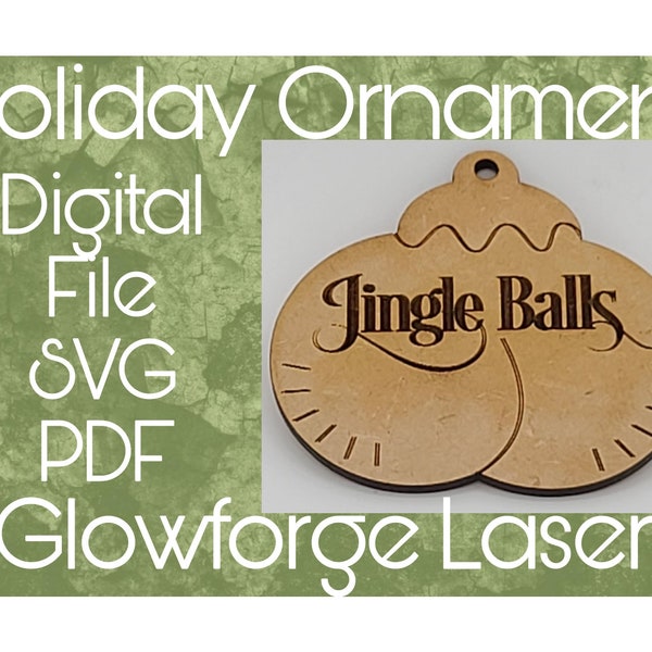 Jingle Balls Holiday Ornament SVG File