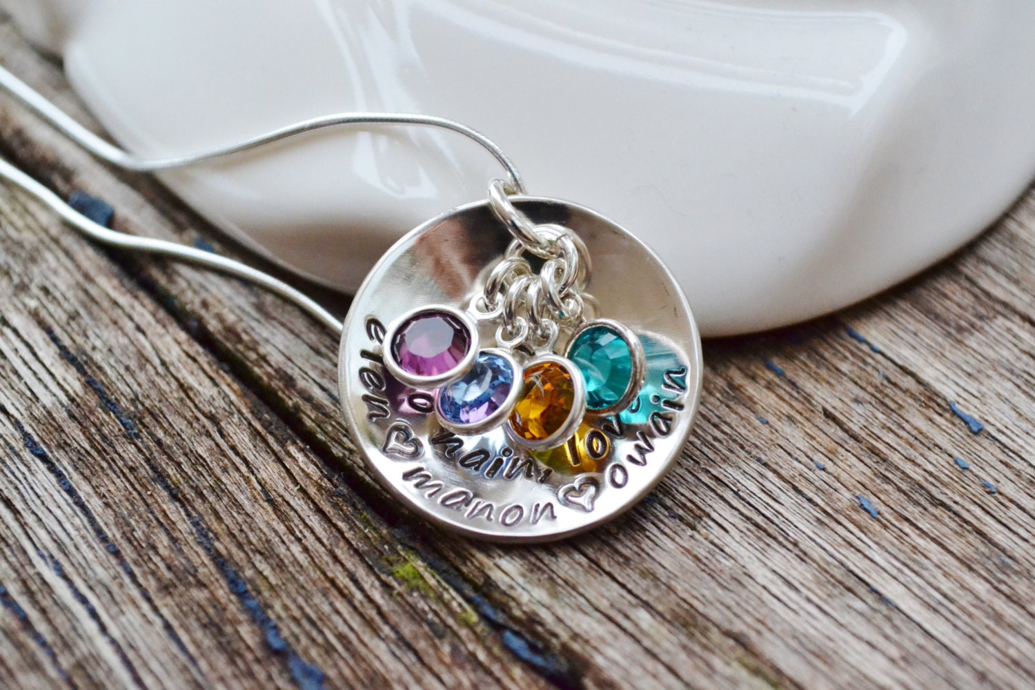 Grandma Necklace With Kids' Birthstones | Centime Gift