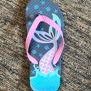 Flip flop Flyswatter Fly Swatter-personalized birthday gift-beach house gift-personalized Mother's Day gift-Spring decor-Summer patio decor mermaid