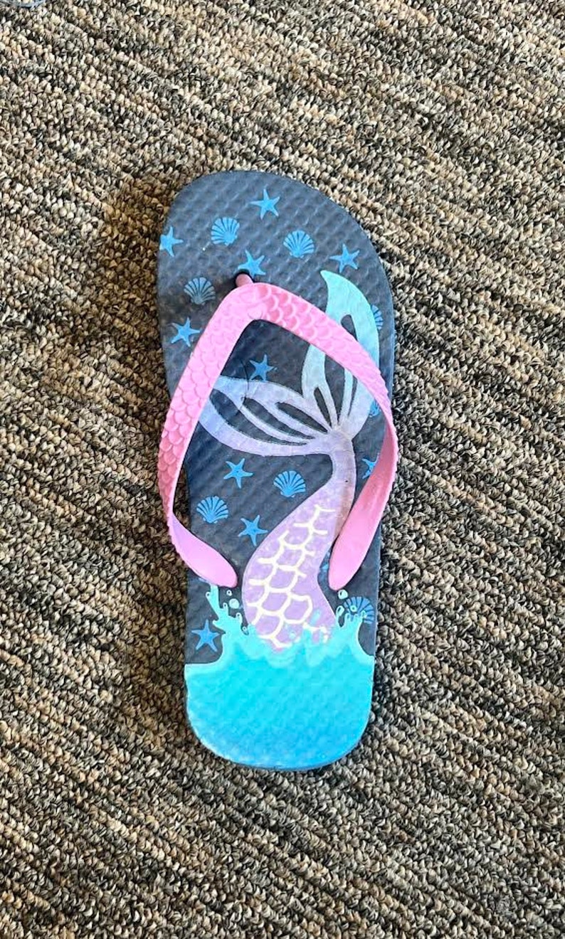 Flip flop Flyswatter Fly Swatter-personalized birthday gift-beach house gift-personalized Mother's Day gift-Spring decor-Summer patio decor mermaid