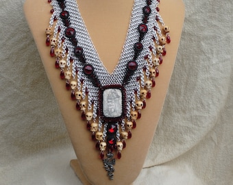 Chain maille Dracula necklace (#3)