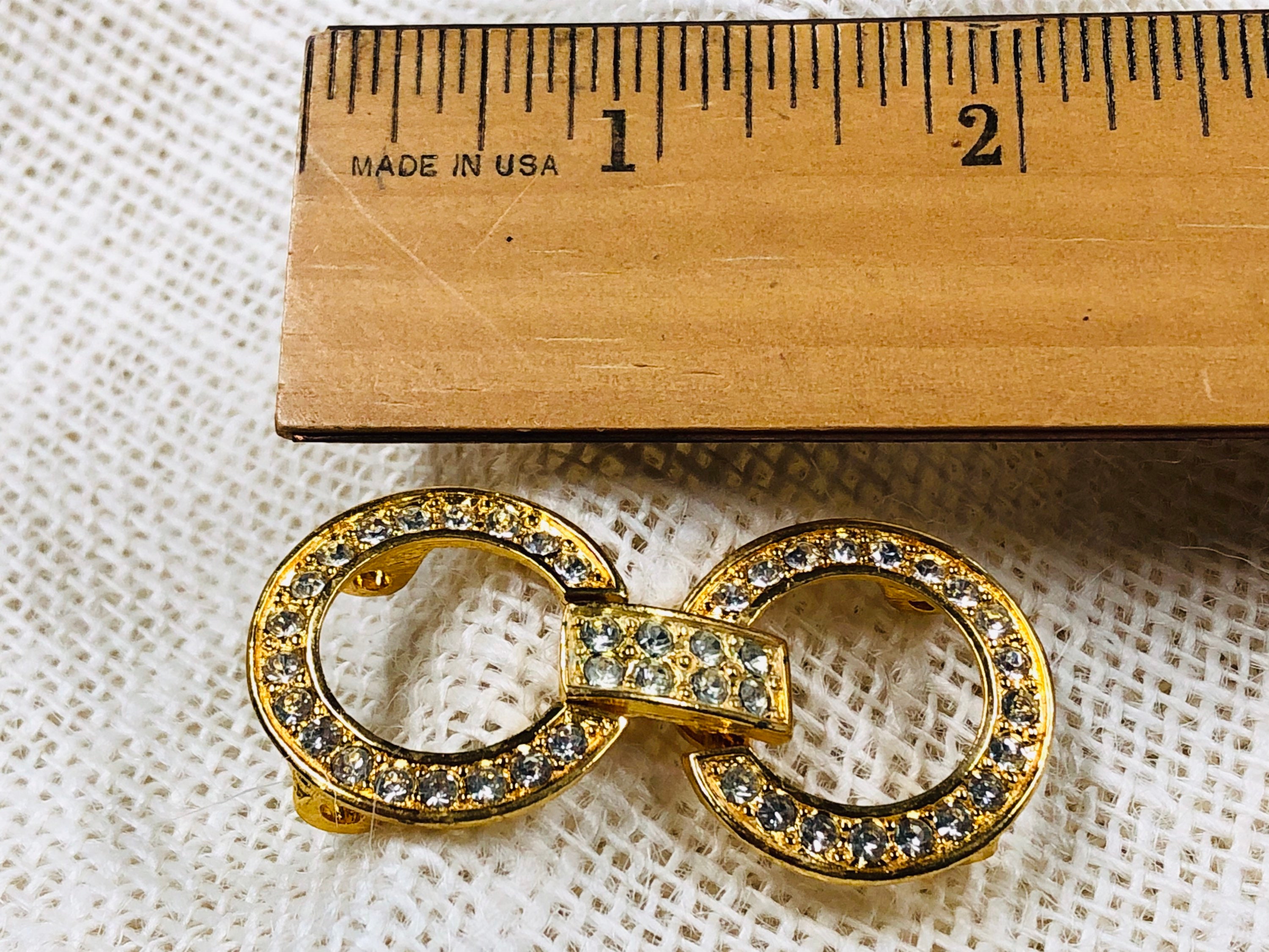 Rhinestone Encrusted Waist Cinch Belt Fastener Etsy