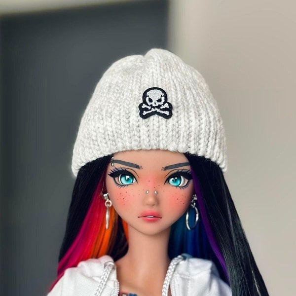 Smart Doll/Feeple60 Crochet Skull Beanie