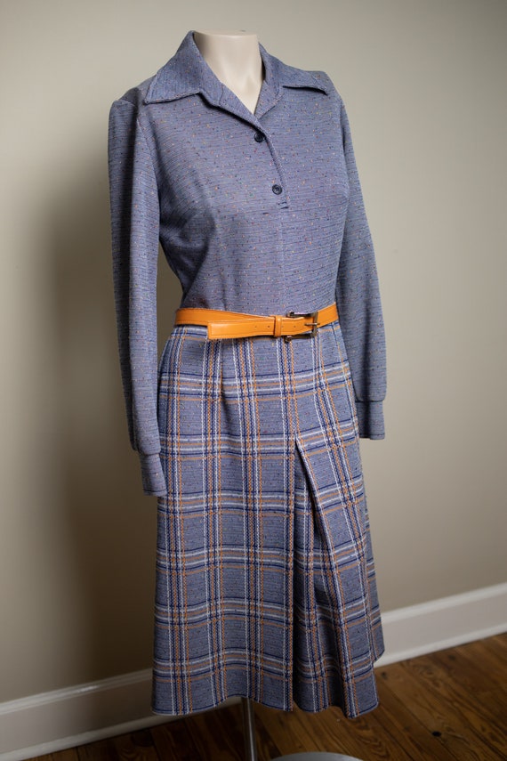 70's Momentum mod belted long sleeved dress | S - image 4