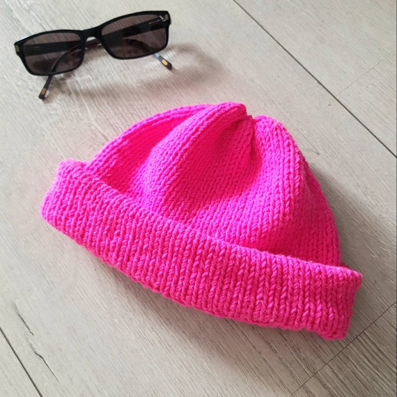Snuggle Fisherman Beanie Hot Pink 