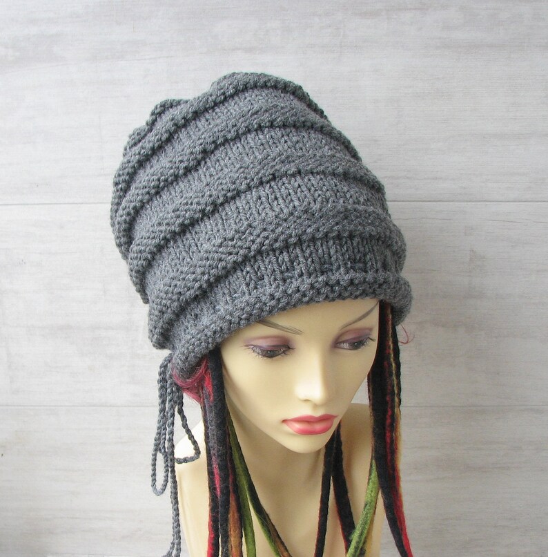 Hats For Dreadlocks With Drawstring Winter Slouchy Beanie For Etsy