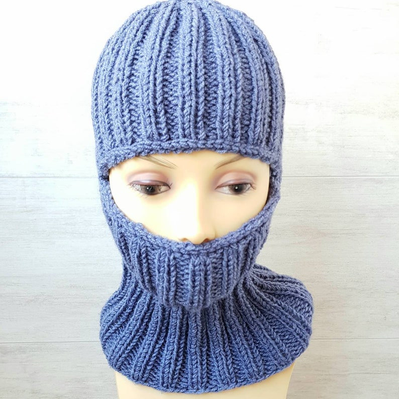 Balaclava Knit Hat Face Protection Outdoor Workers Mask and | Etsy