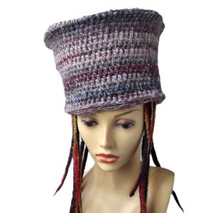 rainbow rasta crochet dreadlocks tam dread lock bucket hat