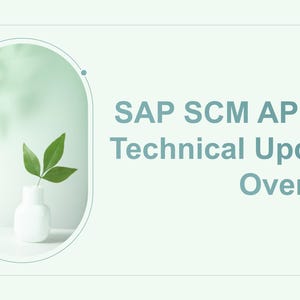 SAP SCM APO 4.0 Technical Updates Overview