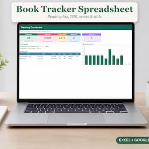 Lesetracker Tabelle, Bücher Tracker, Lesetagebuch, SuB Liste, Buchreihen, Google Sheets