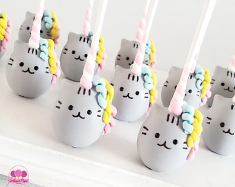 Pusheenicorn Cake Pops