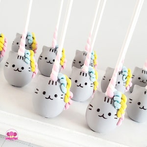 Pusheenicorn Cake Pops Bild 1