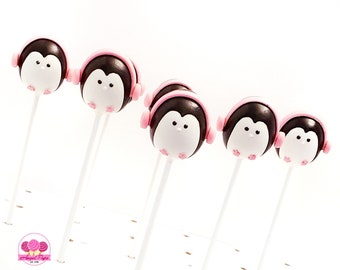 Penguin cake pops