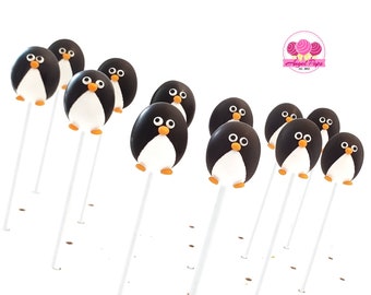 Penguin cake pops